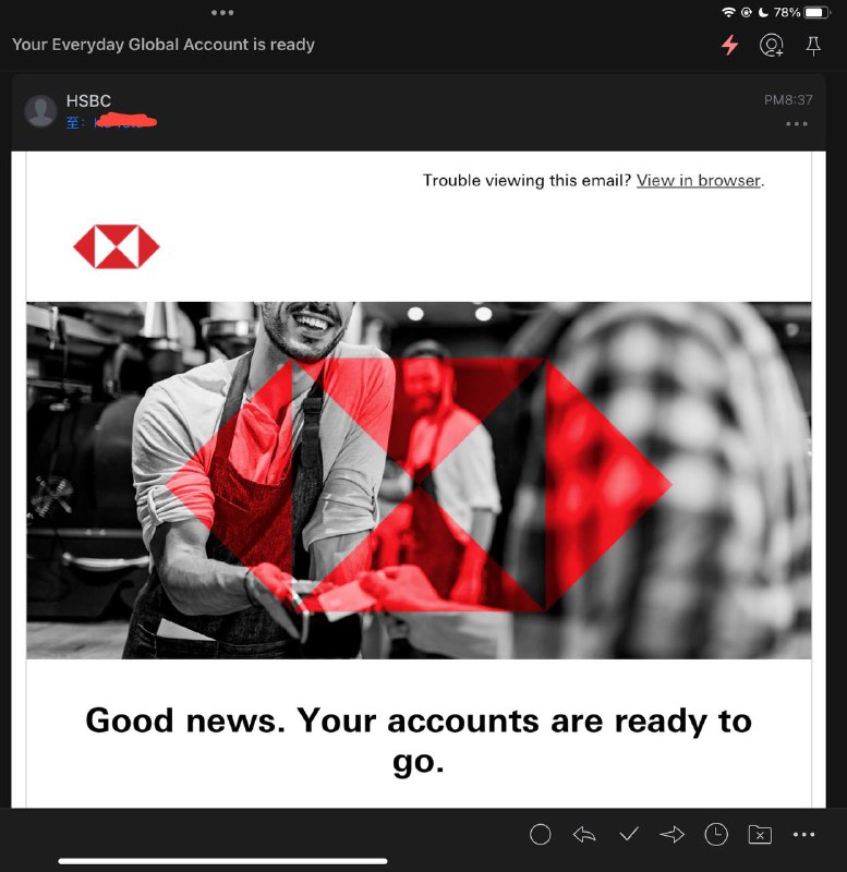 16y.o 喜提第一张HSBC（