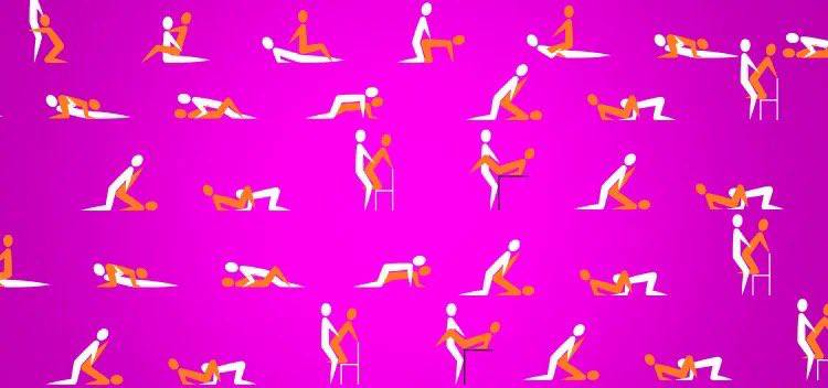 各种性爱姿势排行：后入式：35.1%传教士式：22.5%女上位：19.4%69式：4.3%双腿高举式：4.3%勺式：4.1%反向女上位：3.9%口交：3.2%肛交：2.1%桌上式：1.2%[来源：根据 JOE 对 2,000 多人的调查]