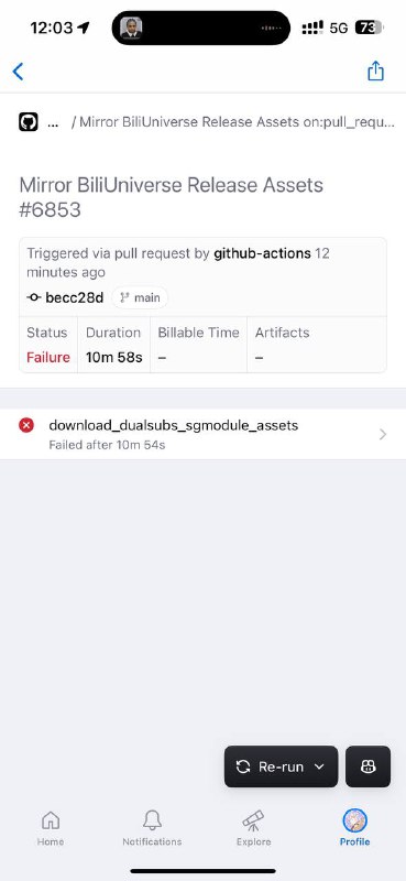 github action 又炸了？