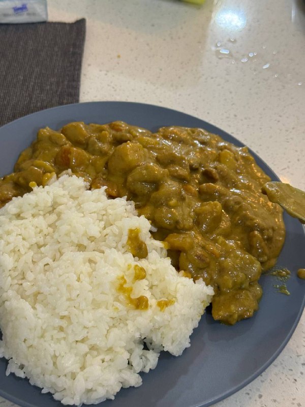 第二顿加了更多的椰浆之后卖相不太好但是巨好吃