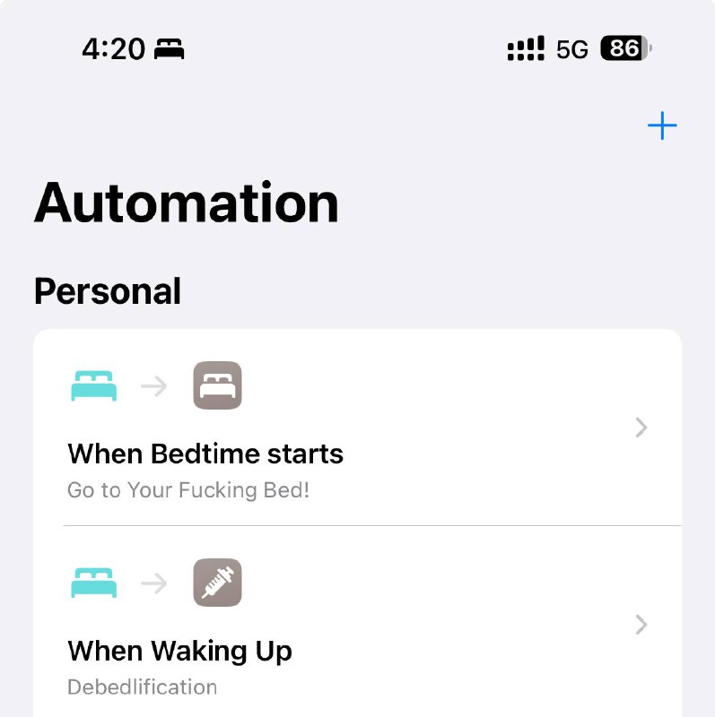 建议设置Automations