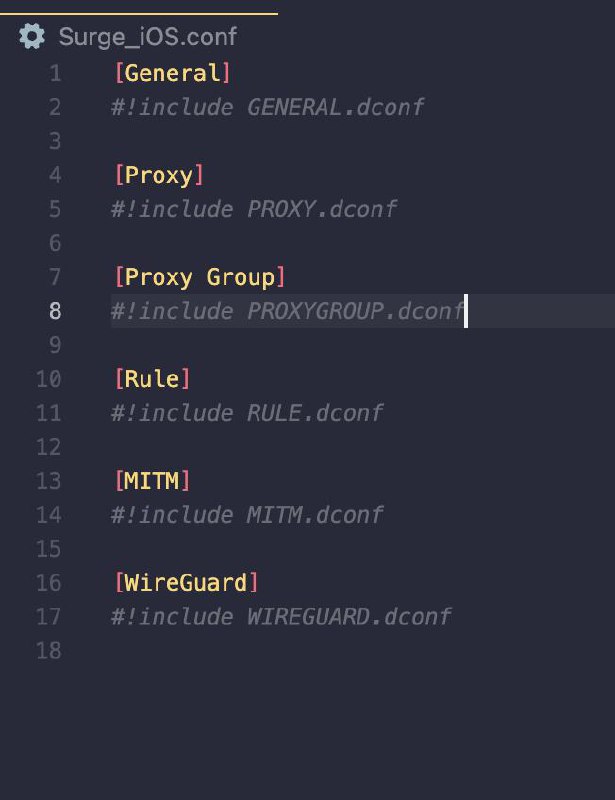 我的 Surge 配置变成这样了